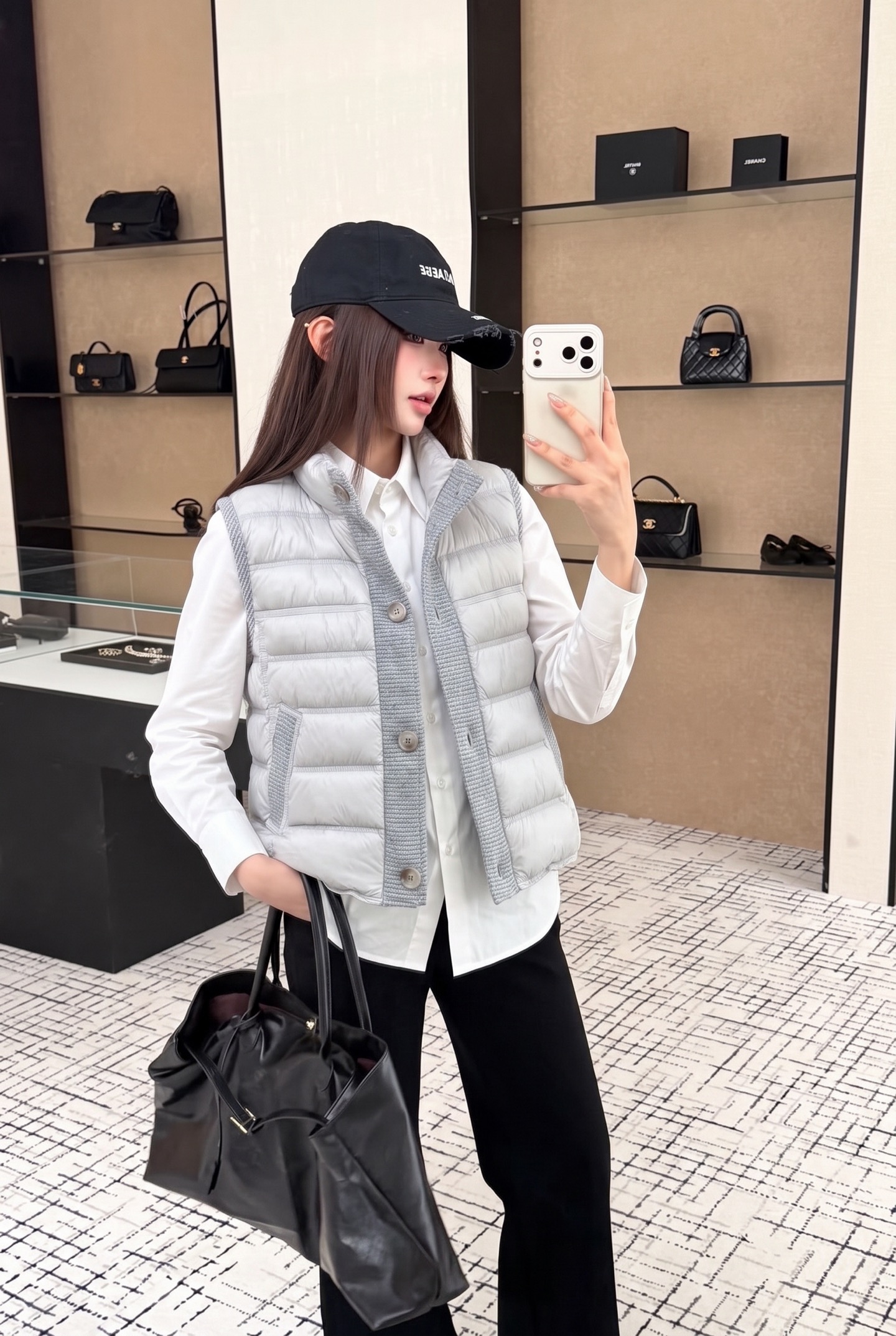 Max 26fw wool contract down vest