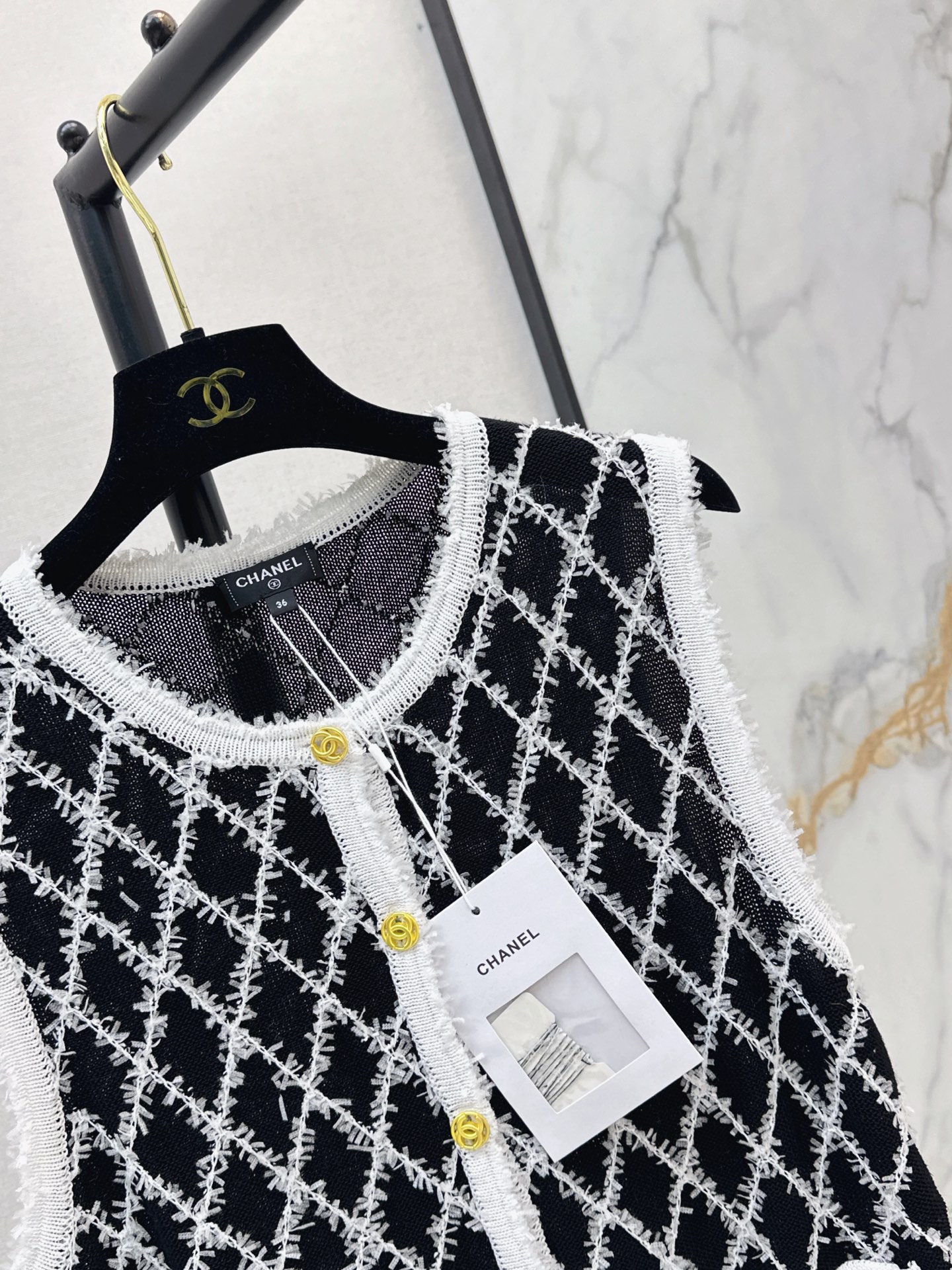 Chan 26fw knit vest jacket