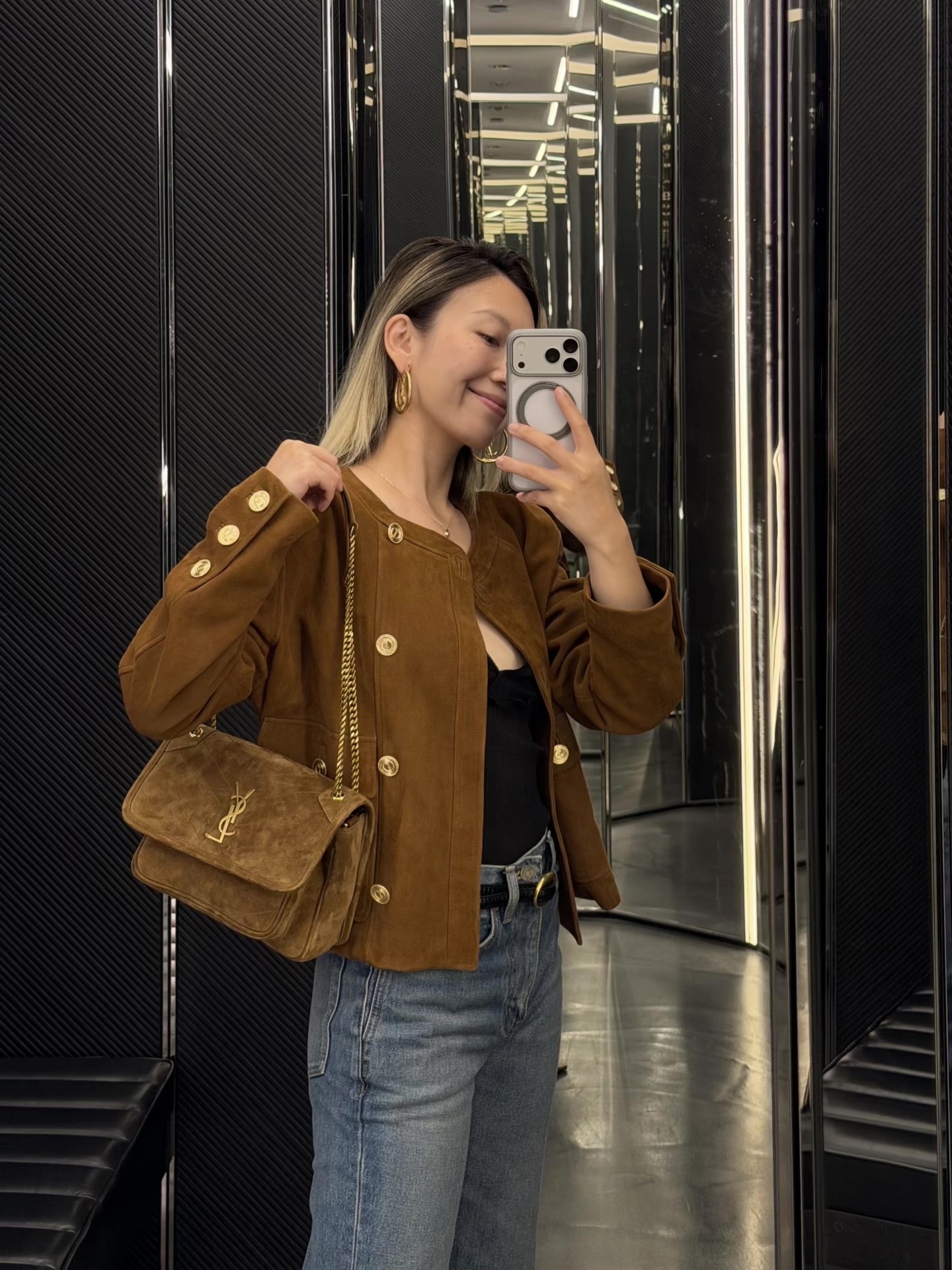 Sain 26fw suede jacket