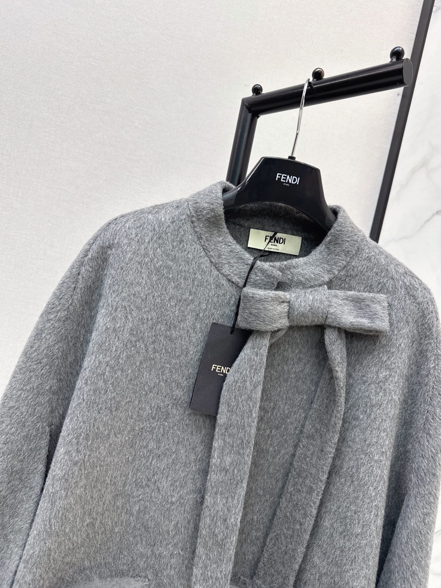 Fen 26fw woolen cape jacket