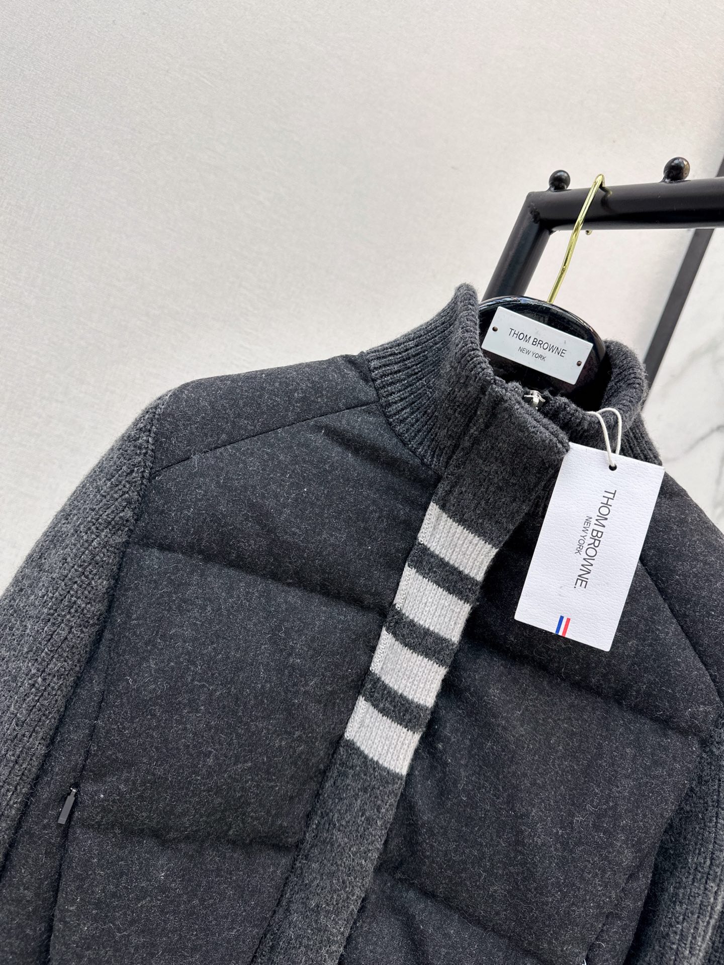Thom 26fw knit contract down jacket