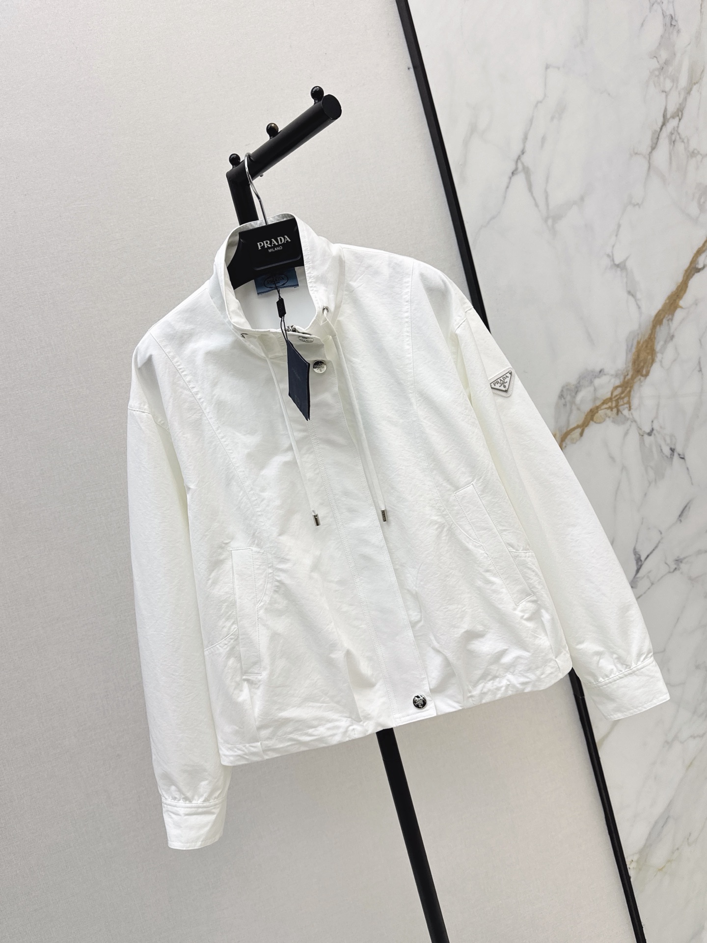Pra 26fw stand collar jacket