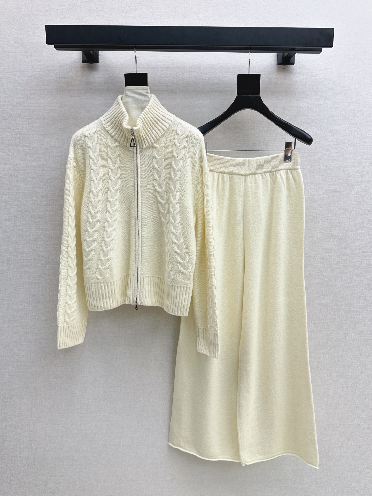 Max 26fw jacquard knit cardigan pants sets