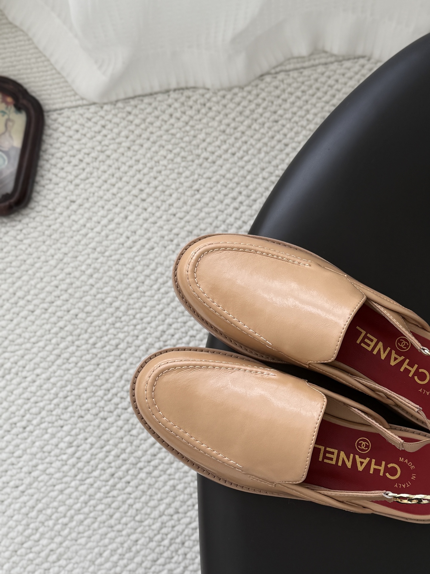 Chan 26ss slingback loafers