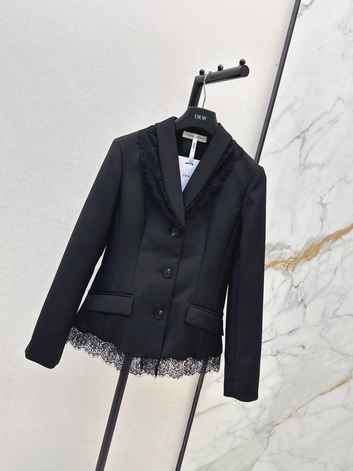 CD 26fw contract lace blazer