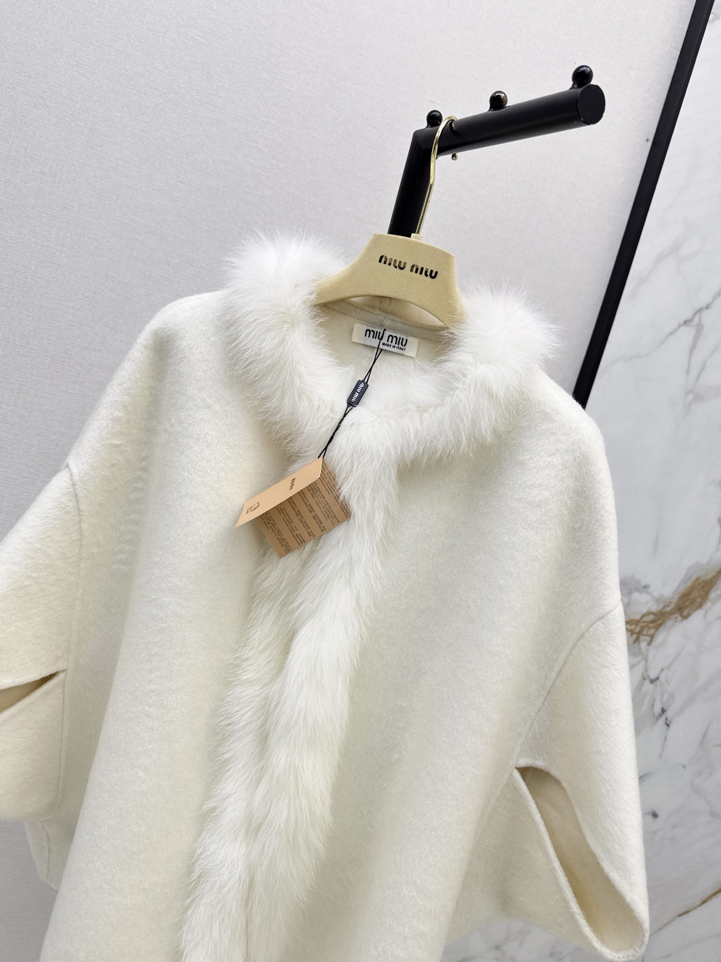 Miu 26fw woolen cape jacket