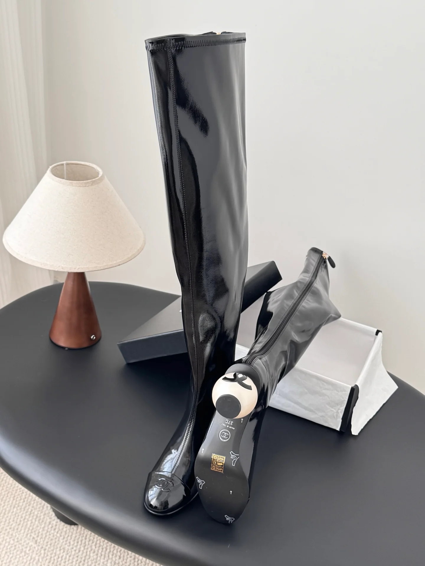 Chan 25fw over the knee boots