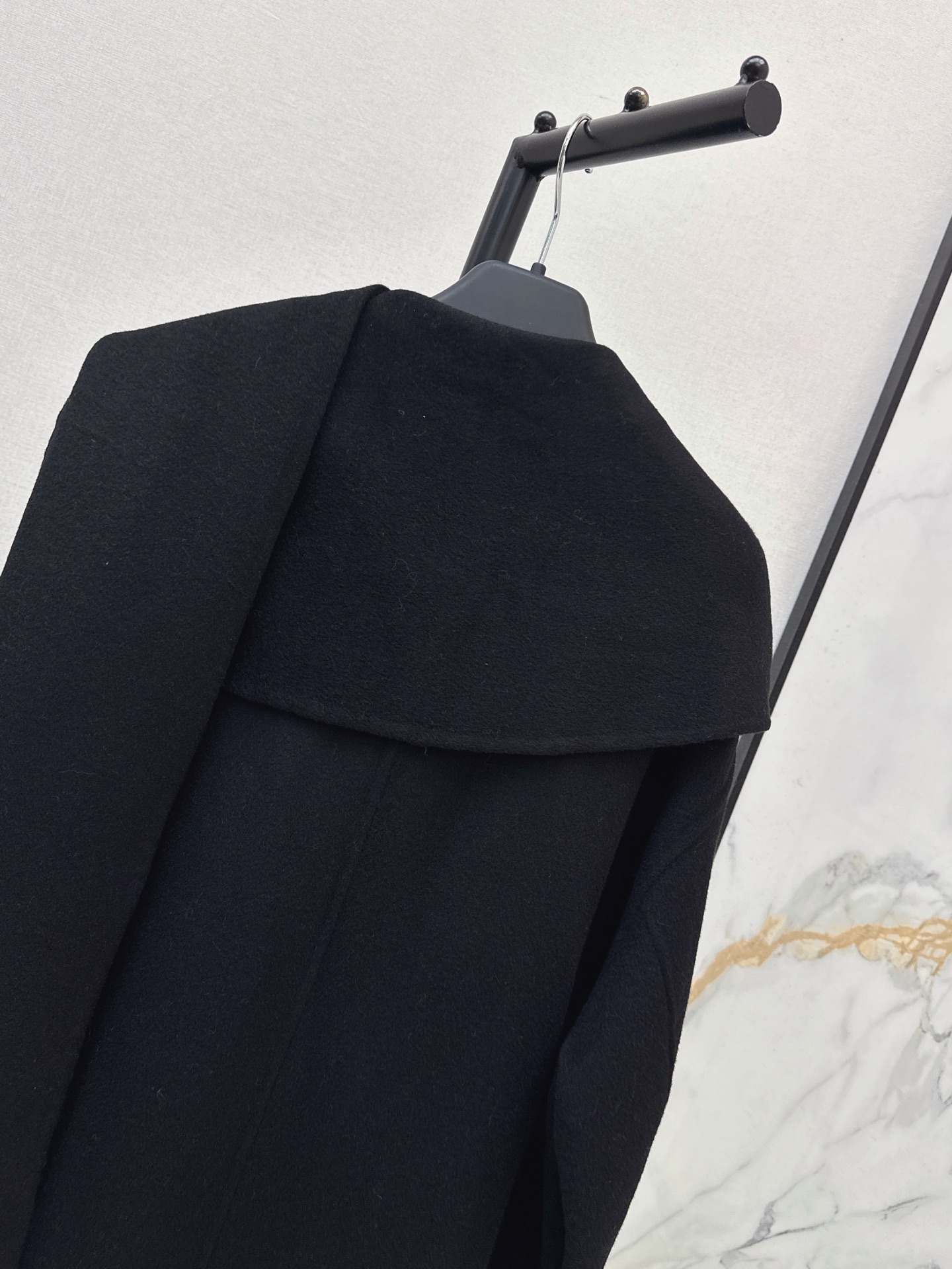 Loui 26fw woolen scarf overcoats