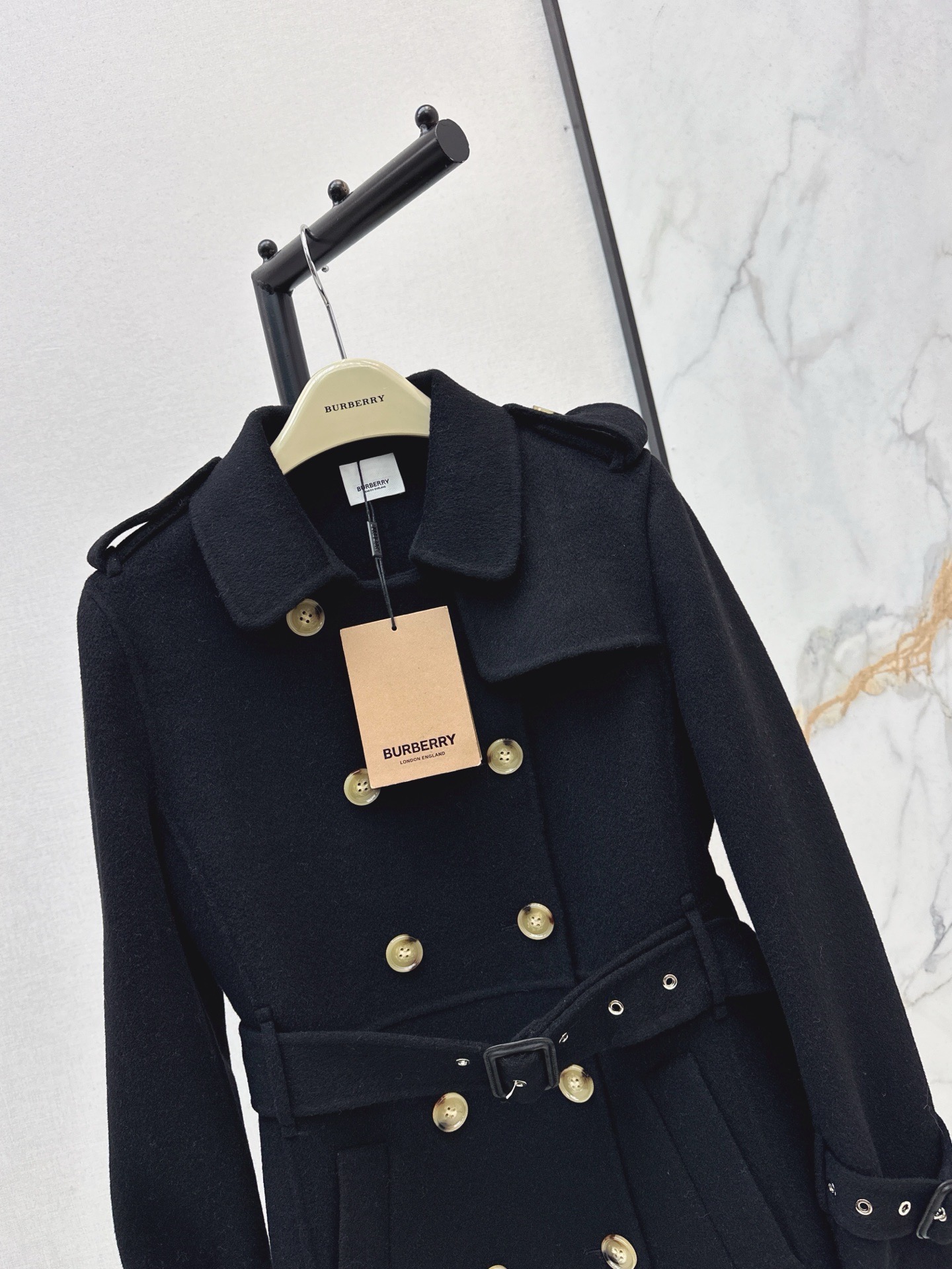 Bur 25fw double button trench coats