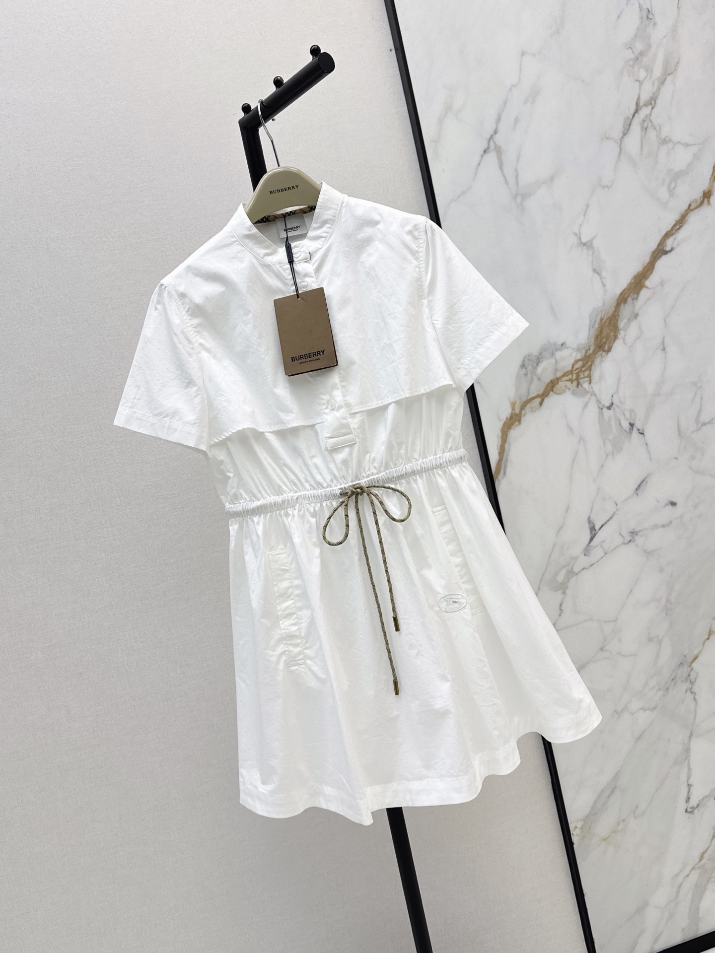 Brun 26fw drawstring dress