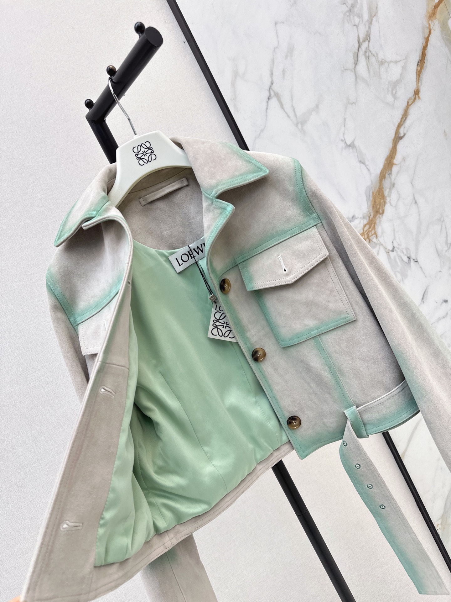 Loui 26fw suede leather jacket