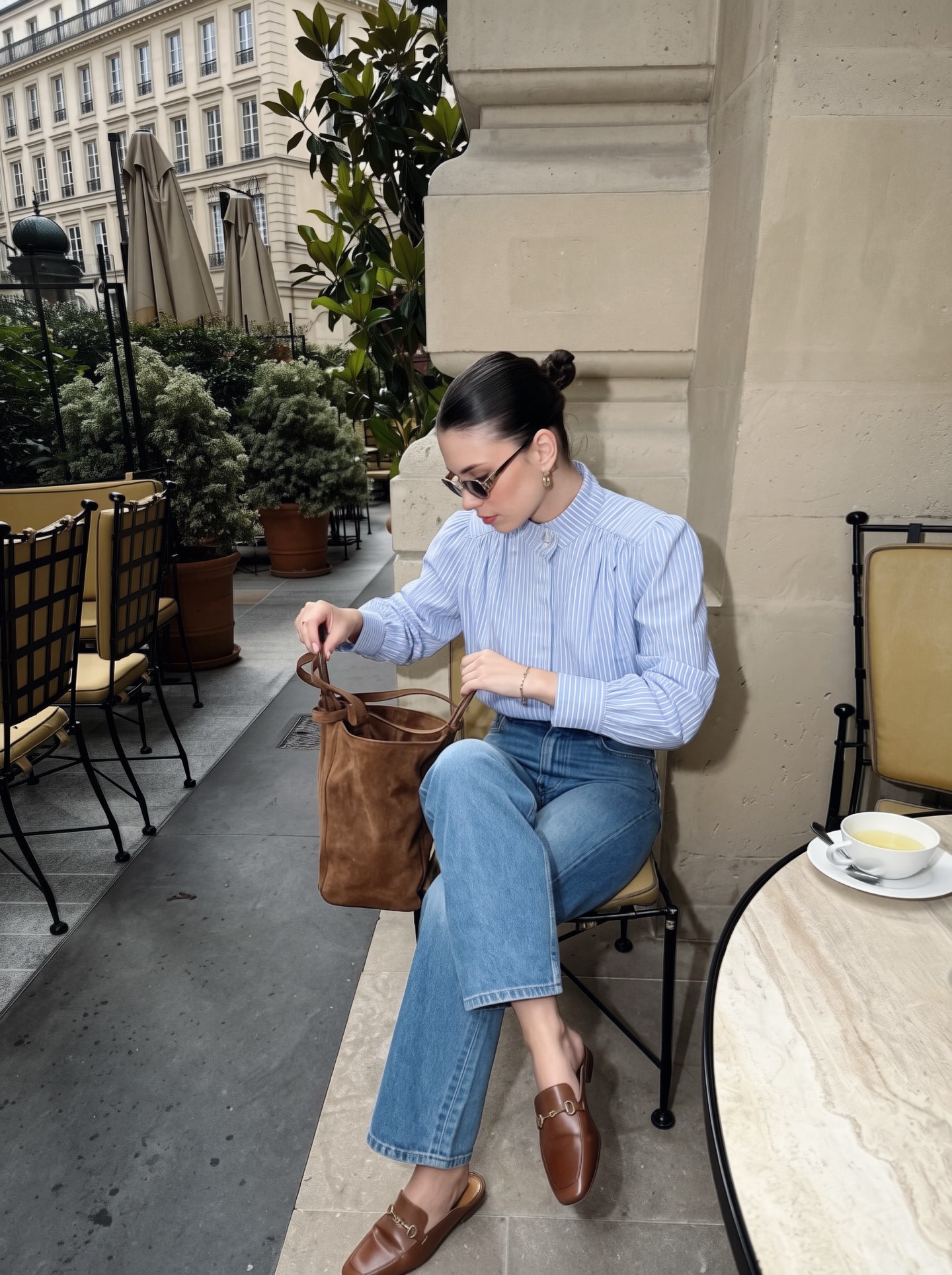 Chol 26fw straight-leg jeans