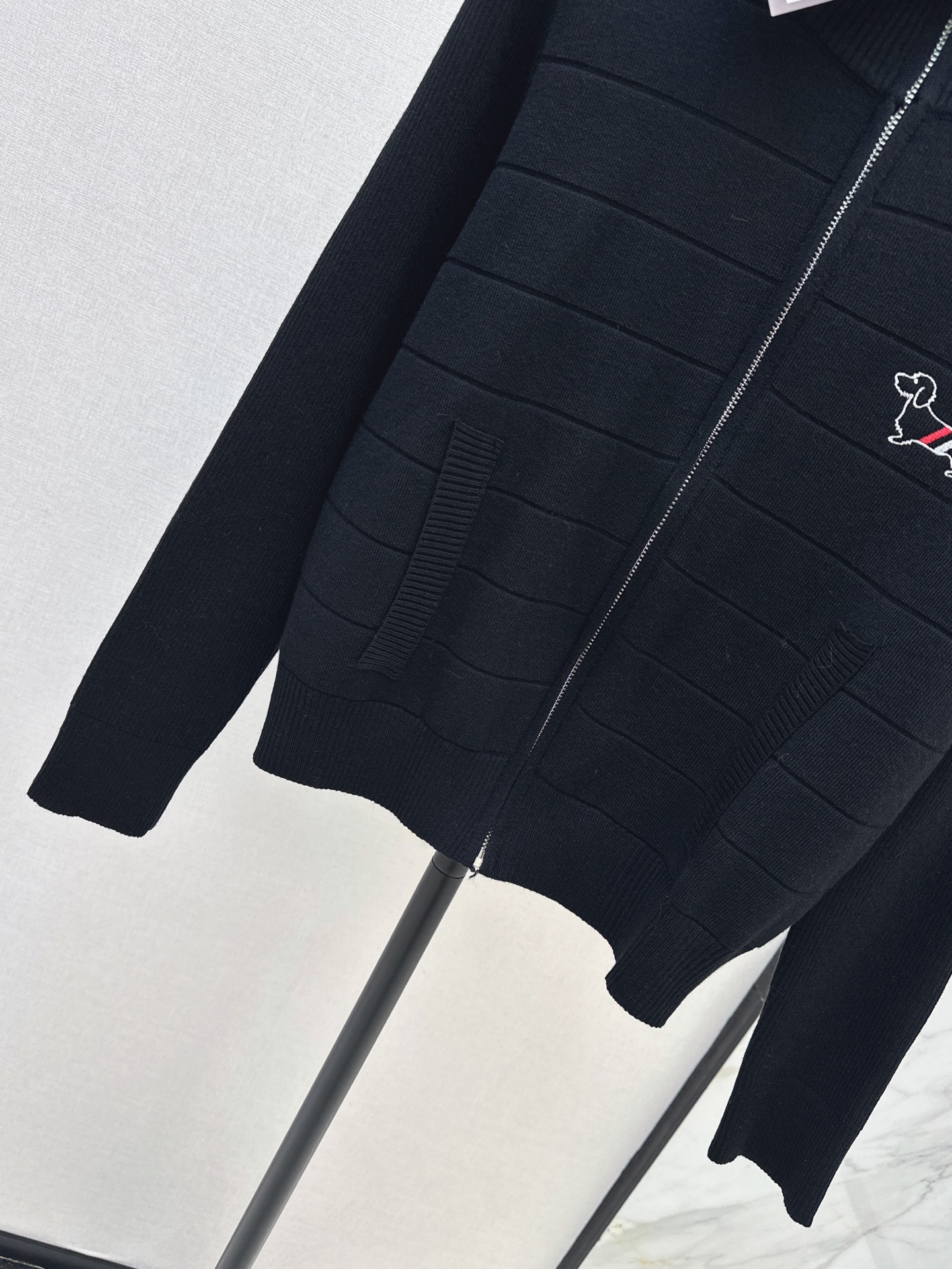 Thom 26fw embroidery knit cardigan