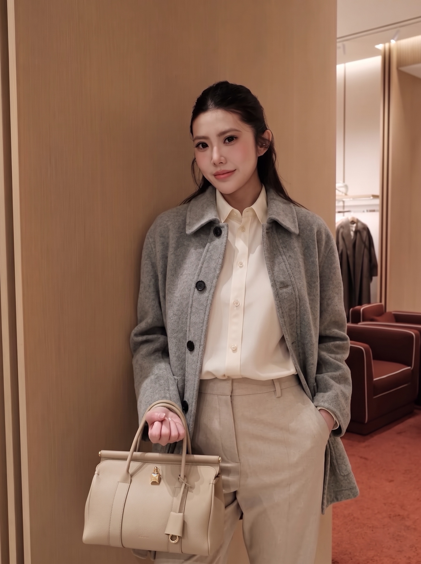 Brun 26fw woolen collared jacket