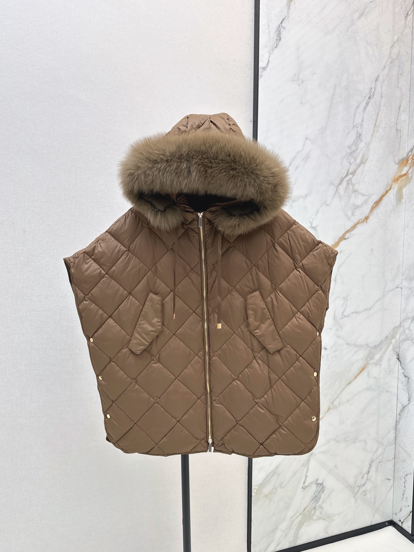 Max 26fw Hooded Down Vest