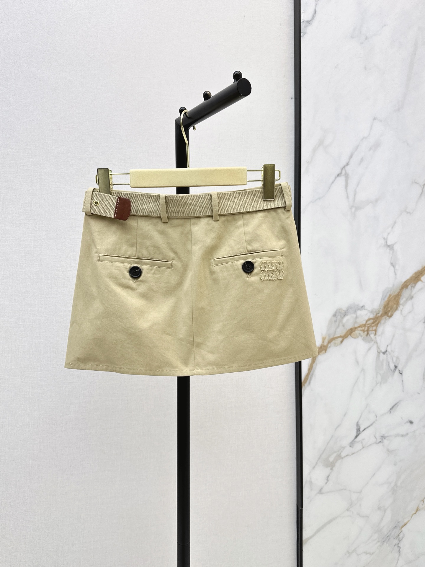 Miu 26fw belted skirt