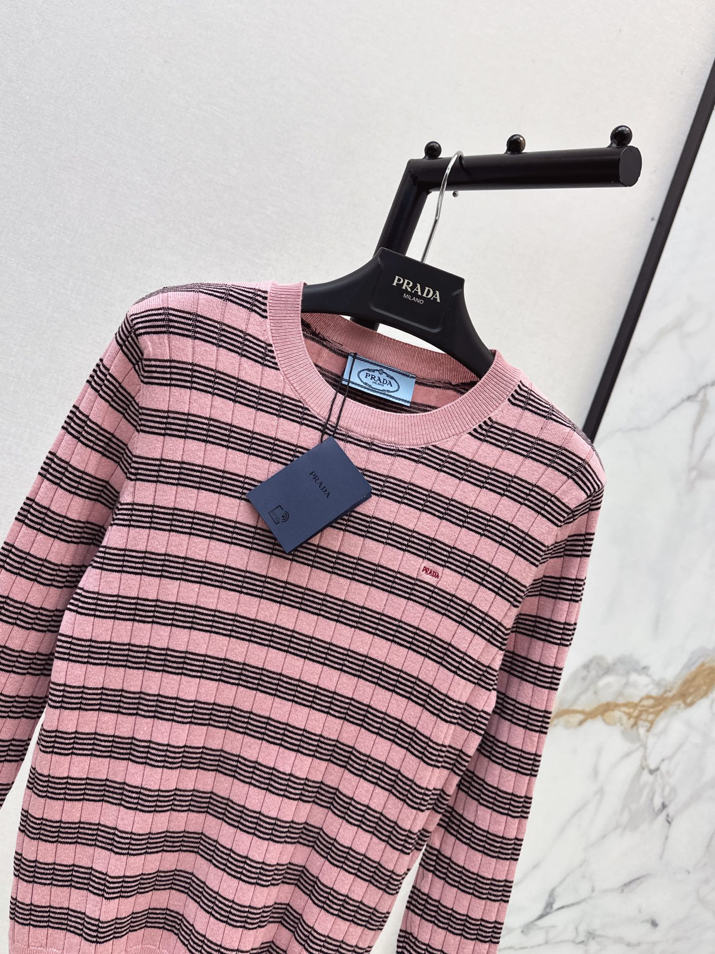 Pra 26fw stripe knitwear