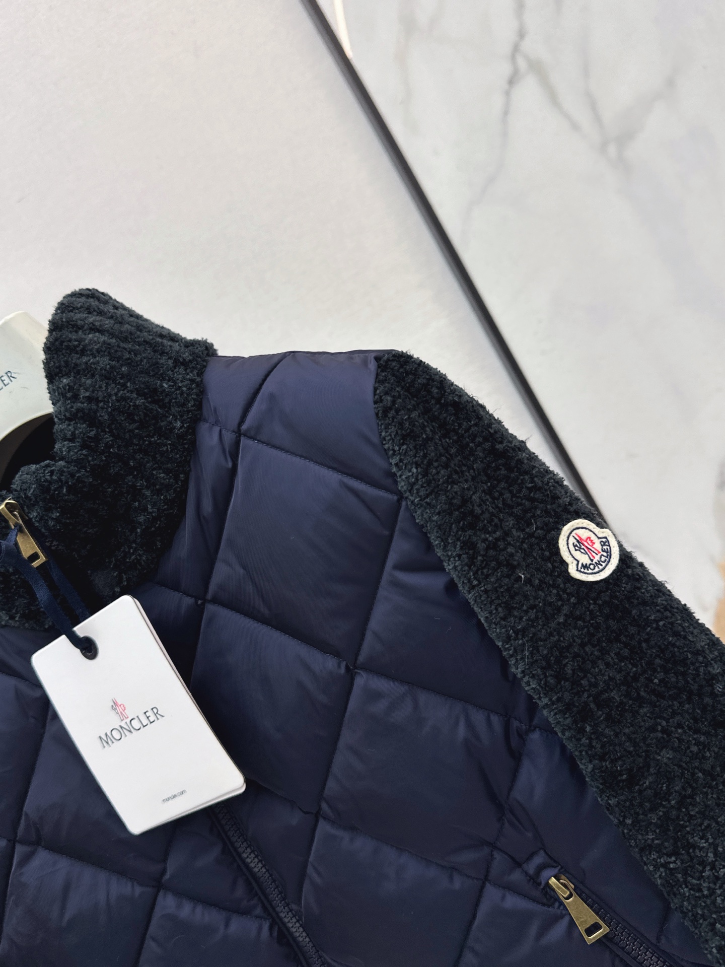 Monc 26fw knit contract down jacket