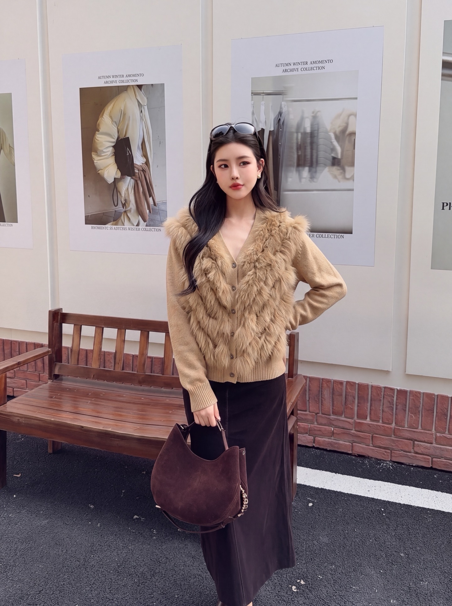 Fen 26fw wool knit jacket