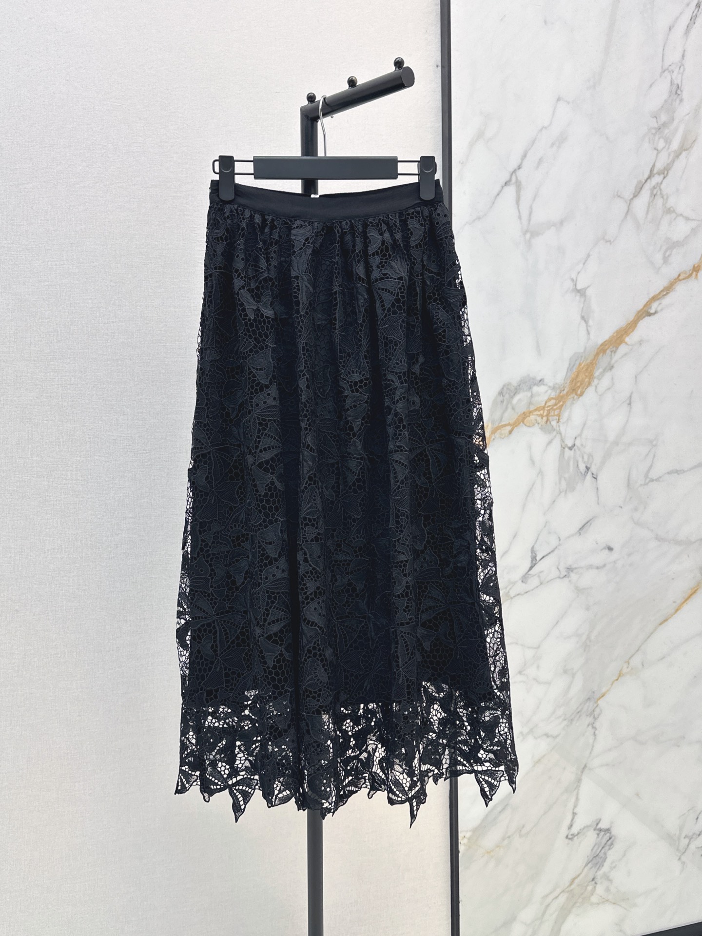 CD 26ss hollow bow embroidery skirt