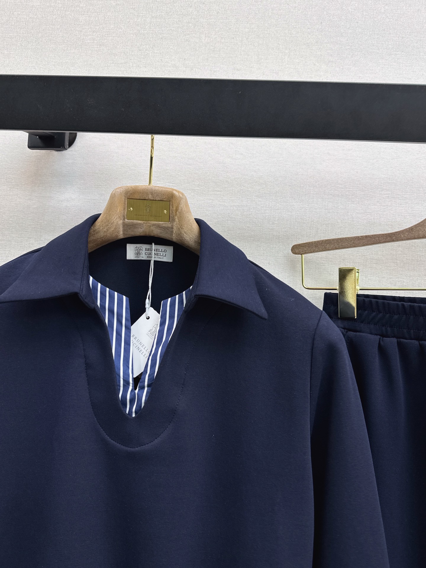 Brun 26fw contract stripe casual suit
