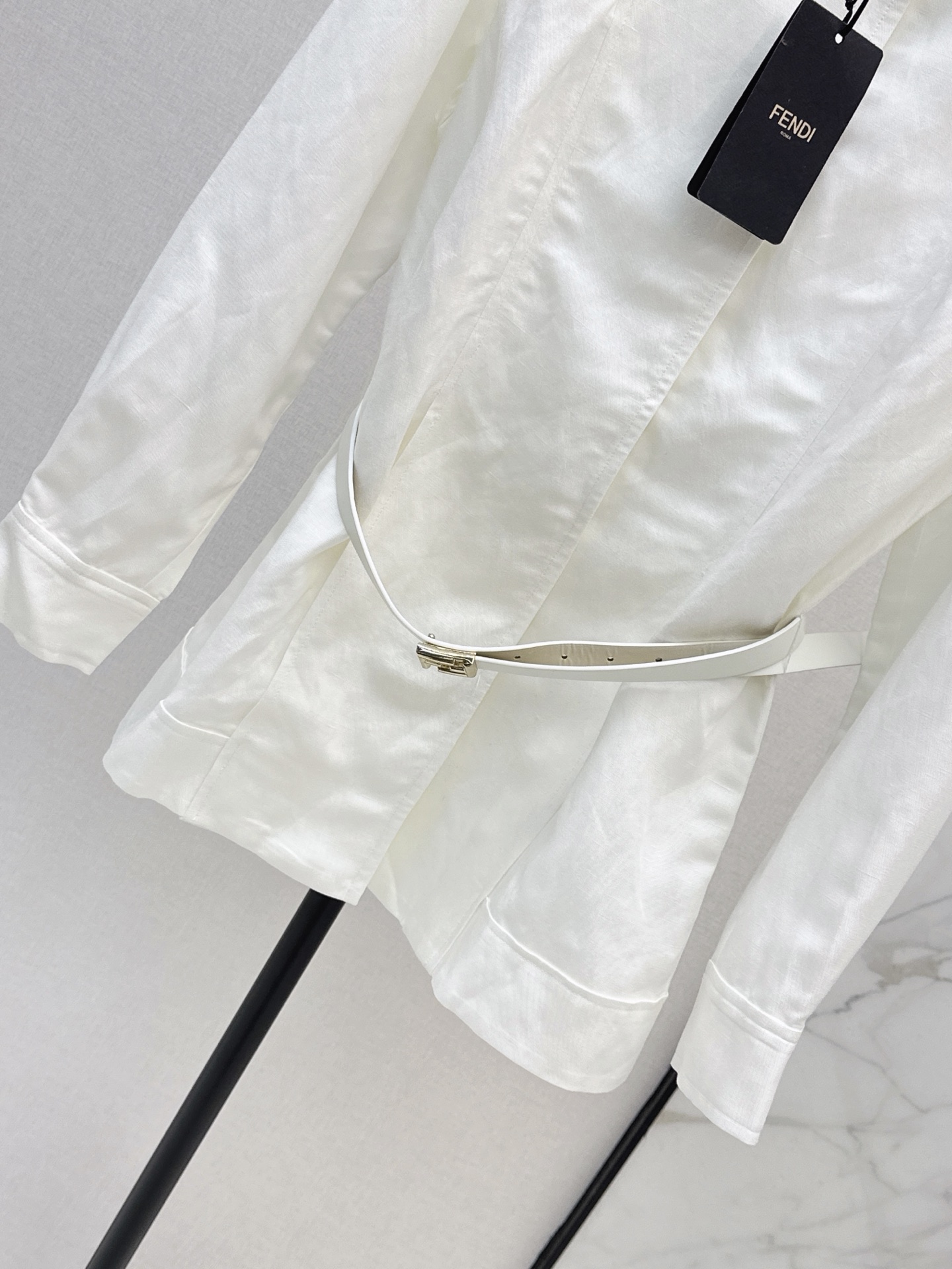 Fend 26fw belted shirt