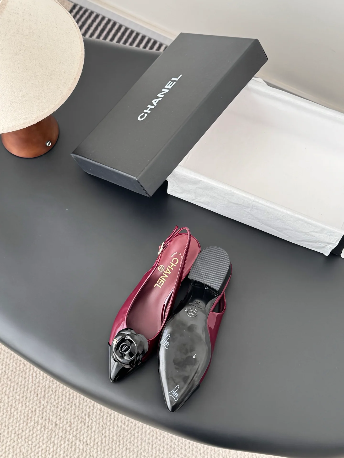 Chan 26ss slingback flats