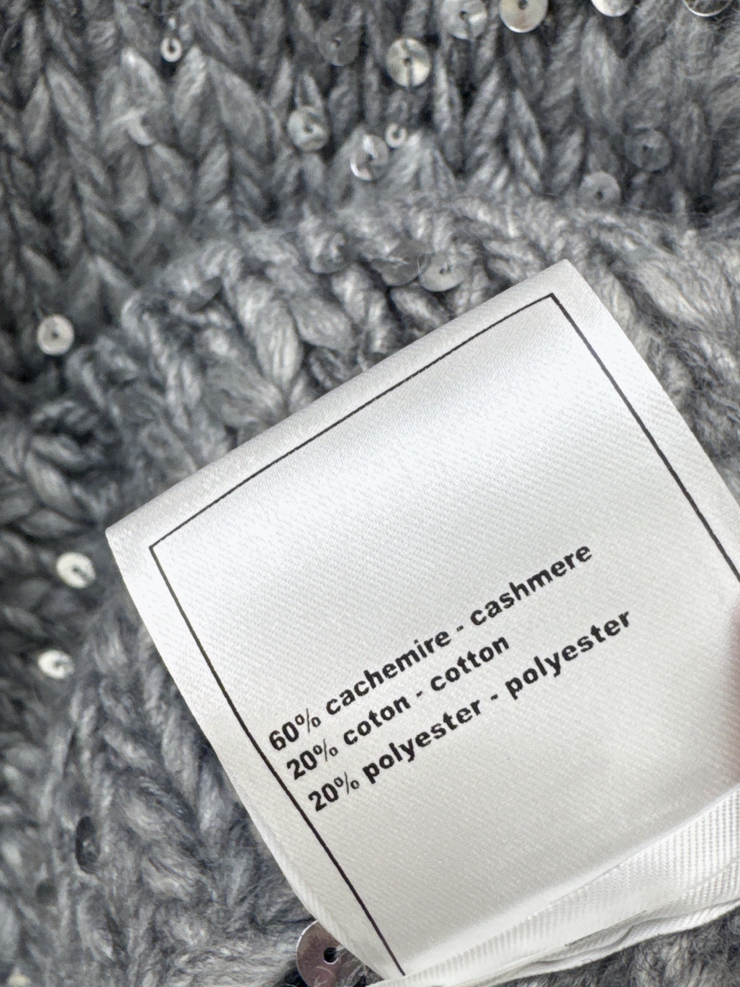 Chan 26fw sequin knit vest