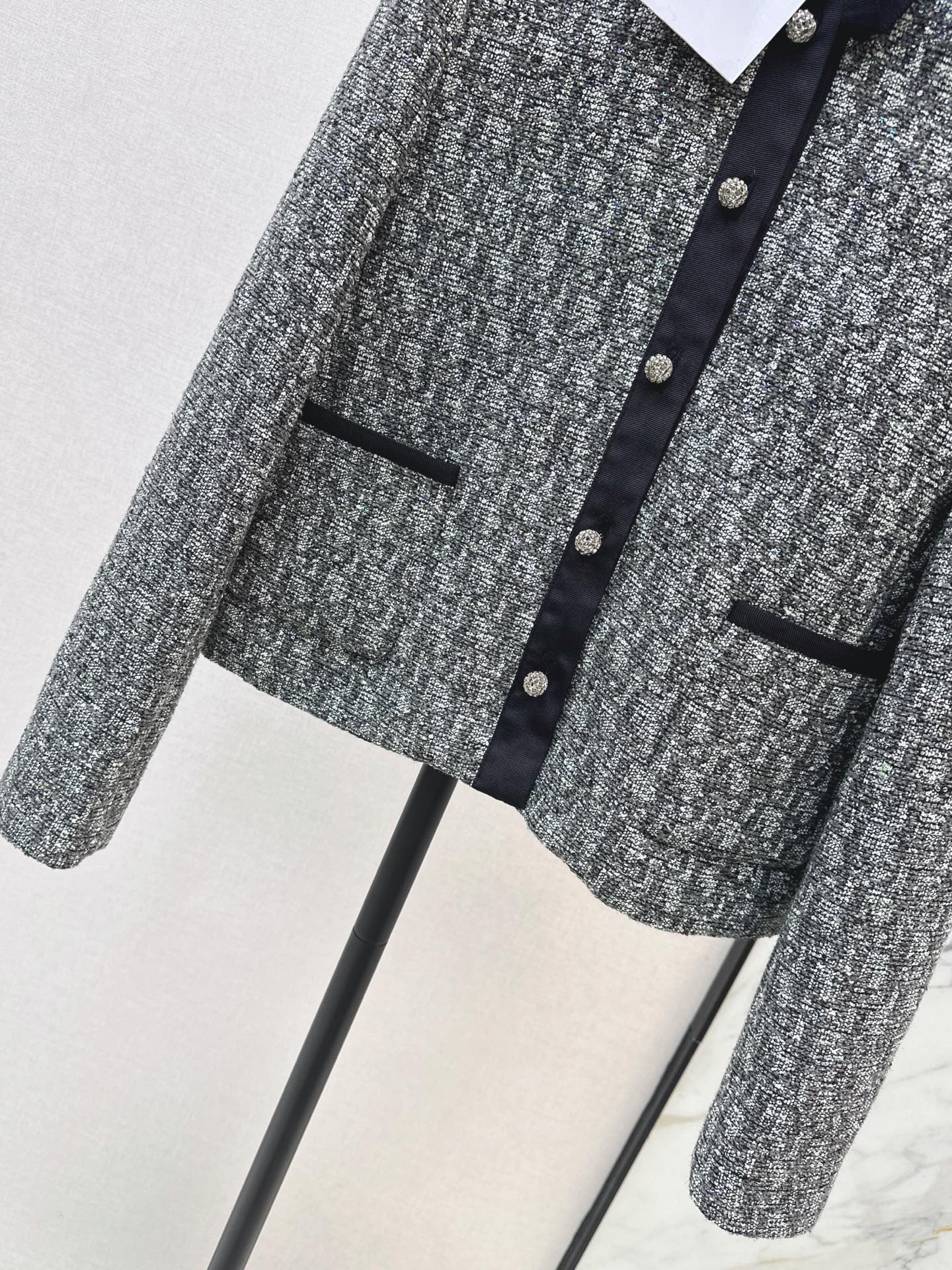 CD 26fw jacquard bow jacket