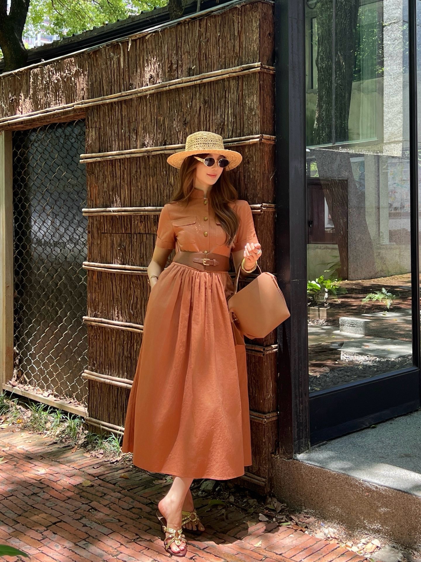 Chol 26ss belted dress