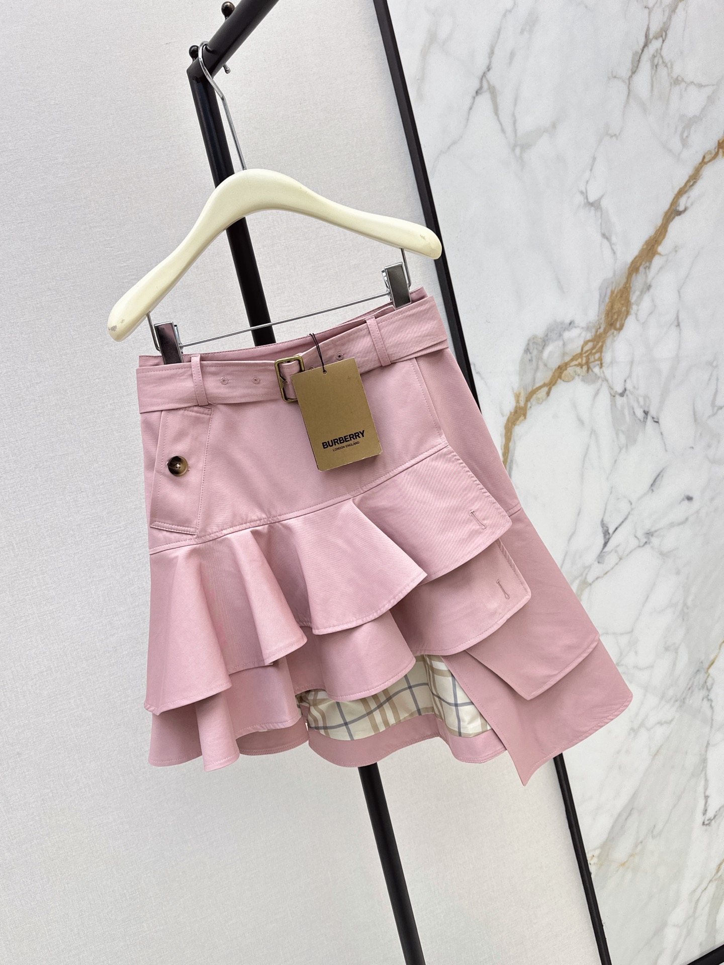 Bur 26fw assmmetric ruffle skirt