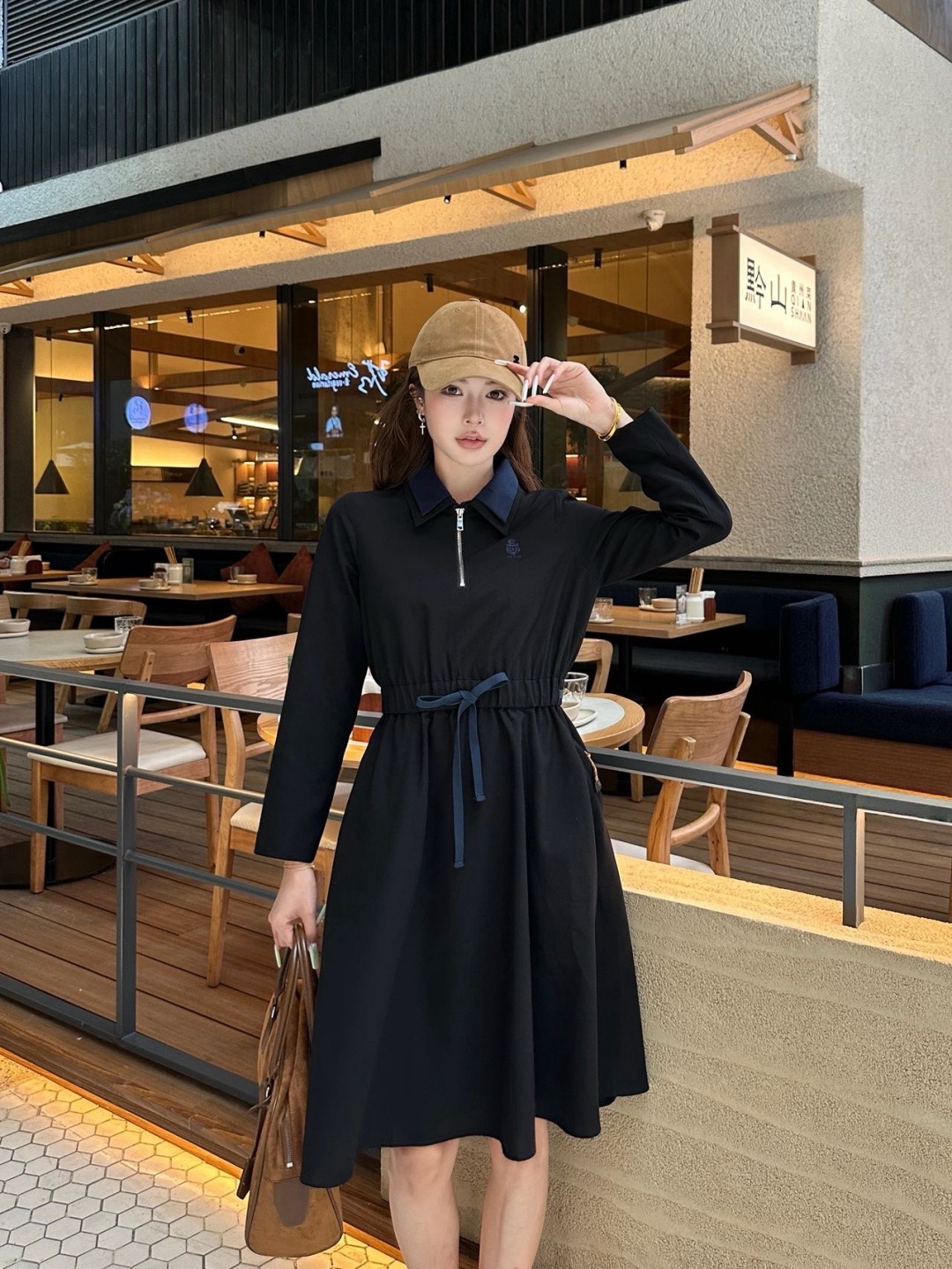 Pra 26fw drawstring dress