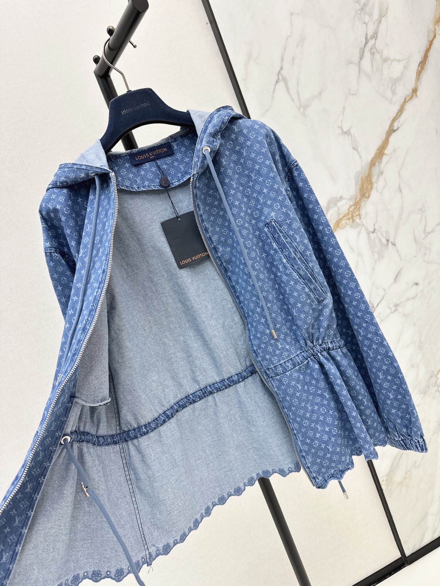 Loui 26ss hooded denim jacket