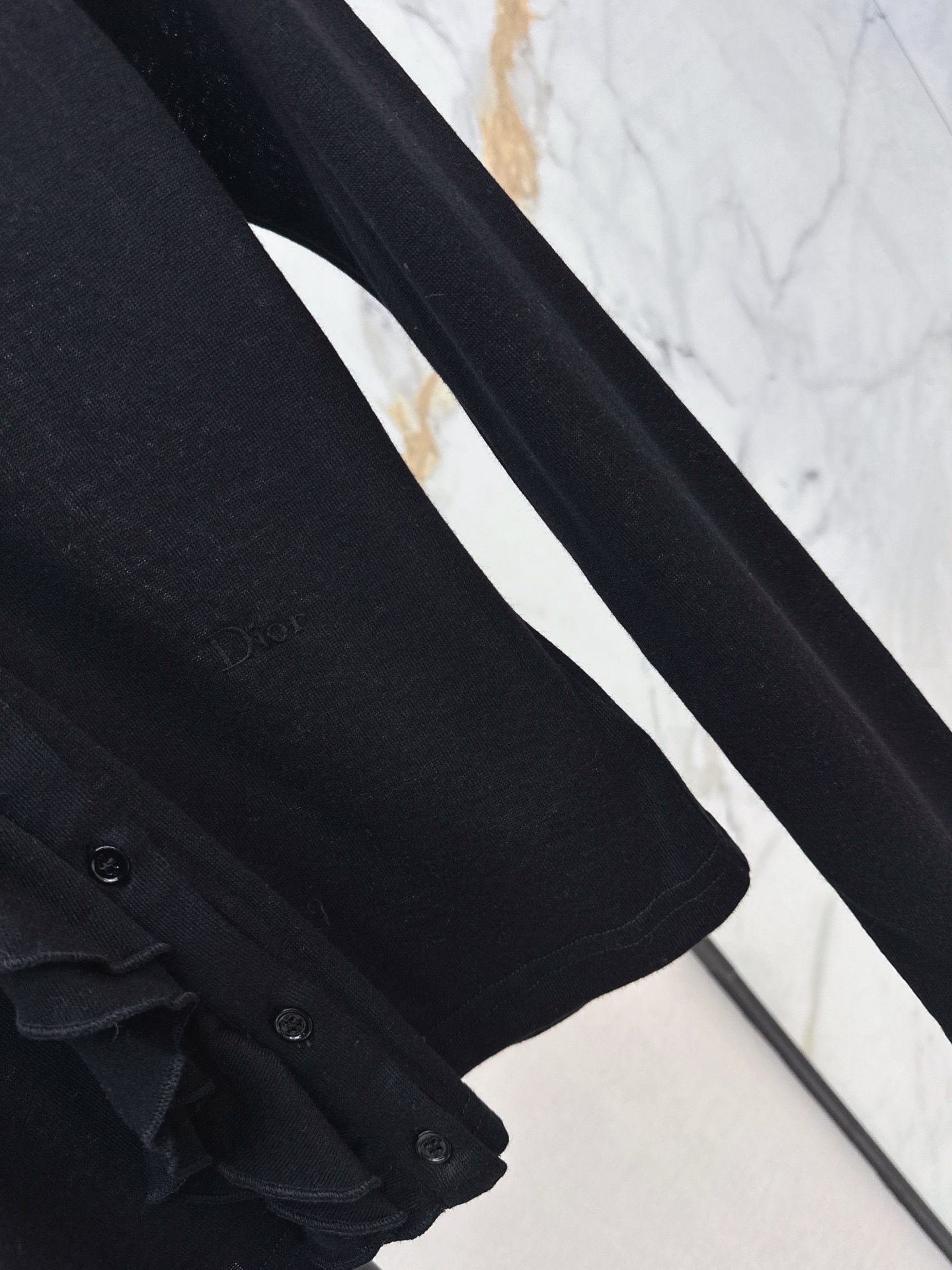 CD 26fw ruffle basic tee
