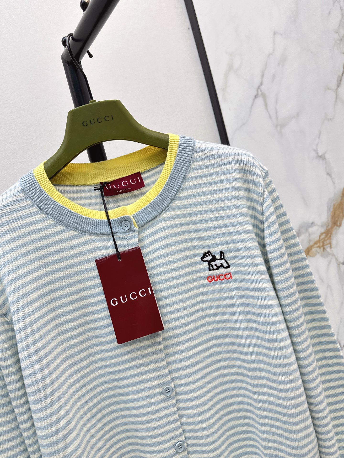 Guc 26fw stripe cardigan