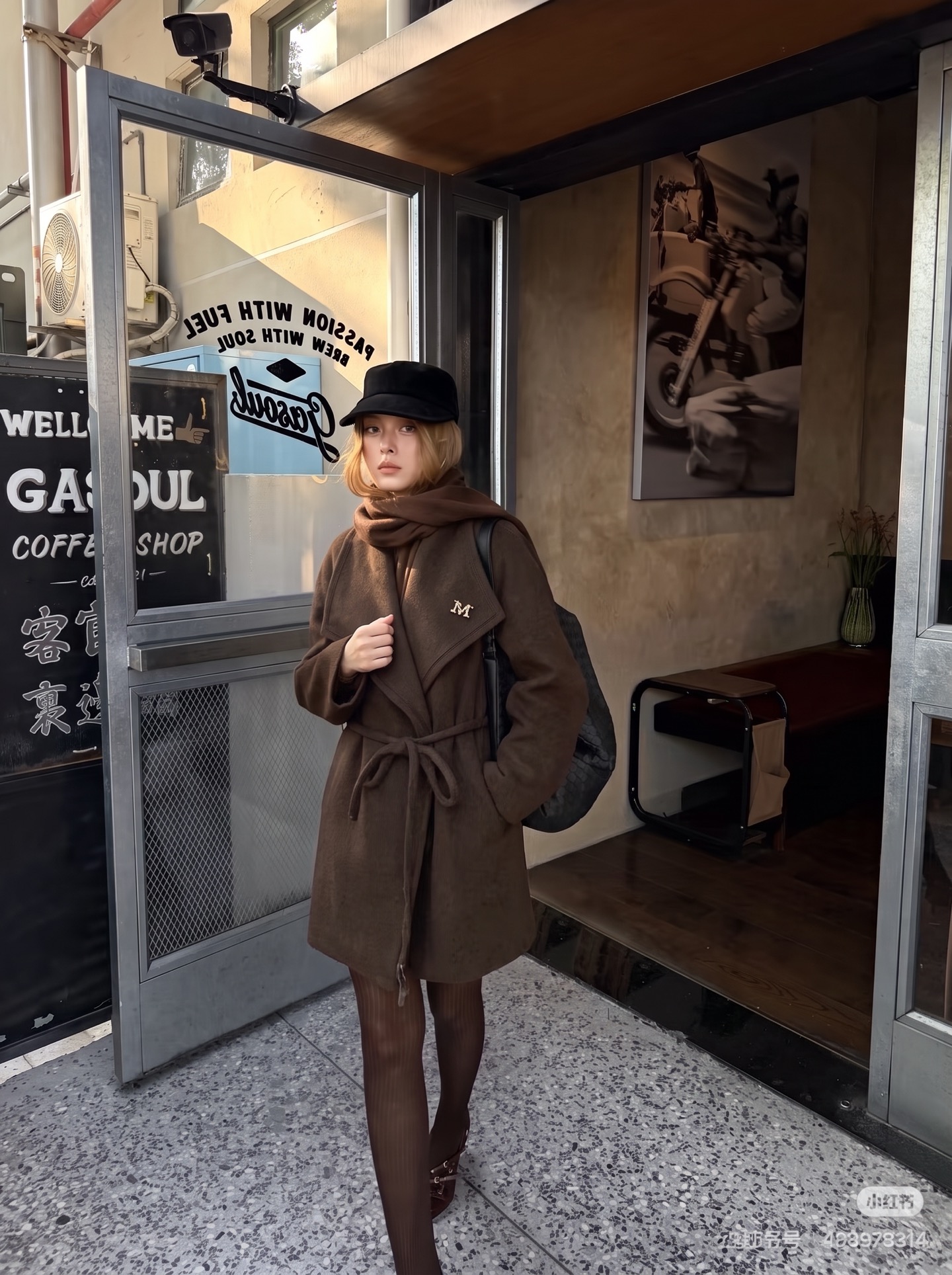 Max 26fw belted woolen overcoats