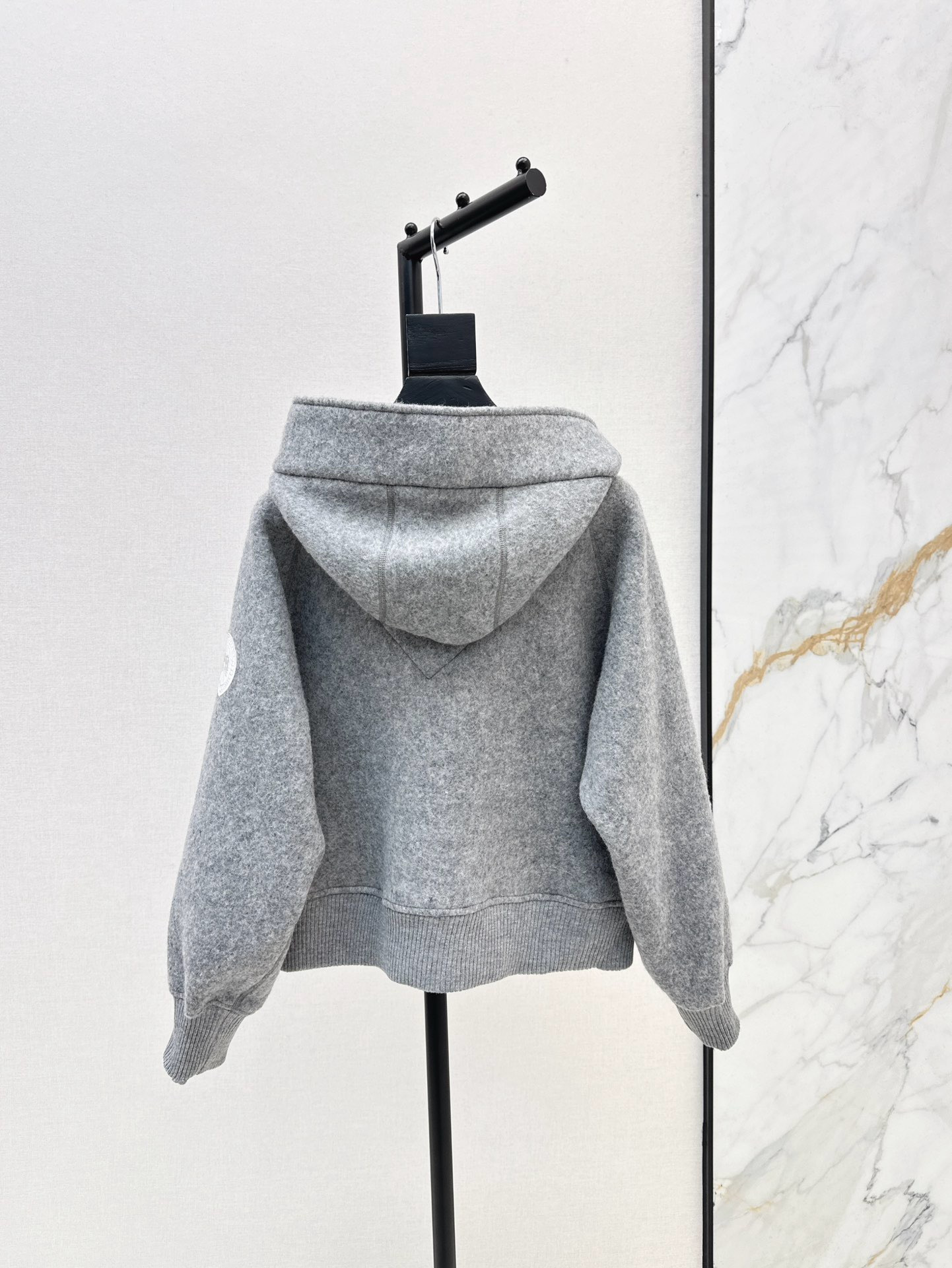 Can 26ss wool hooded jacket