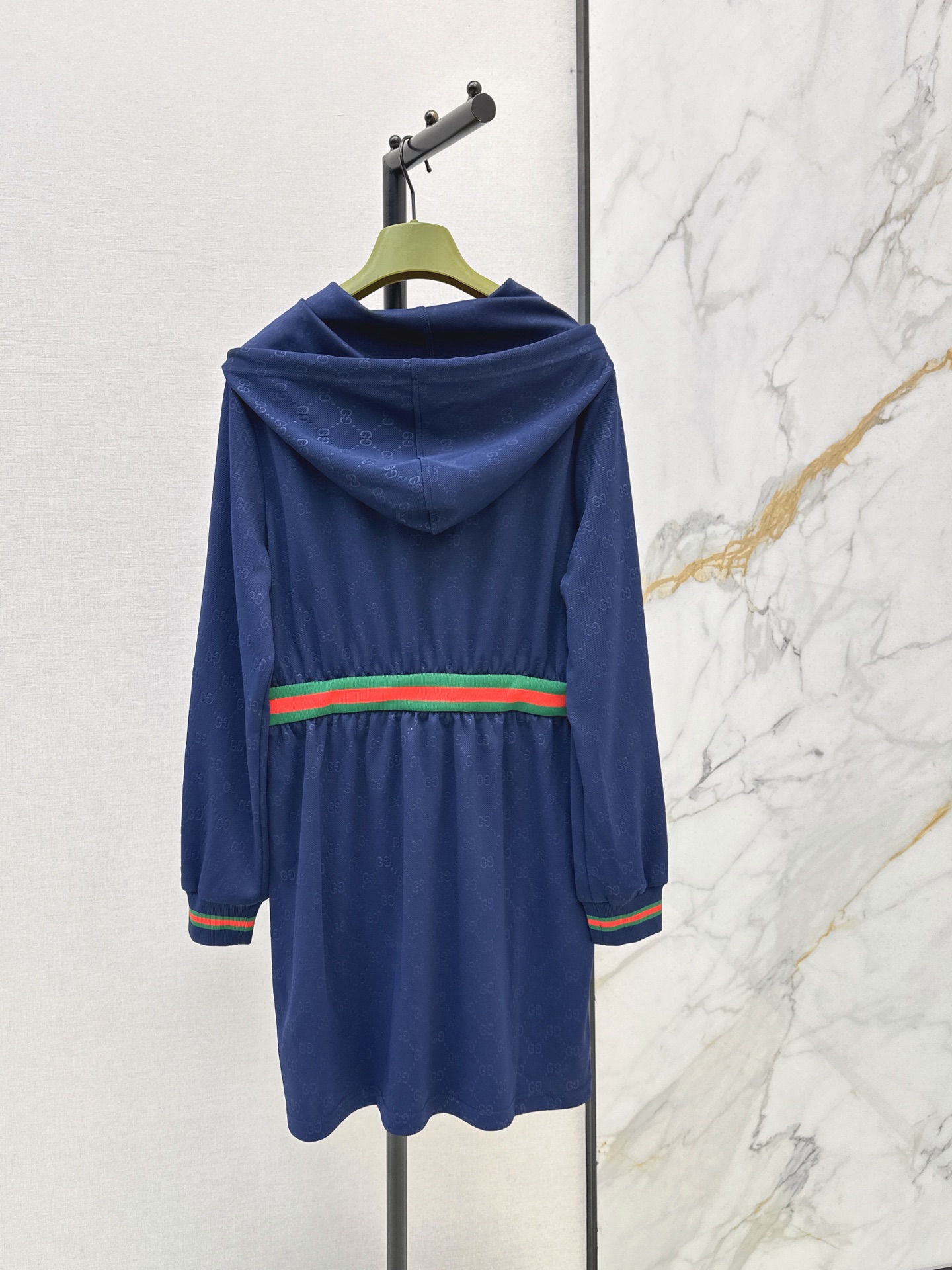 Guc 26fw jacquard hooded dress