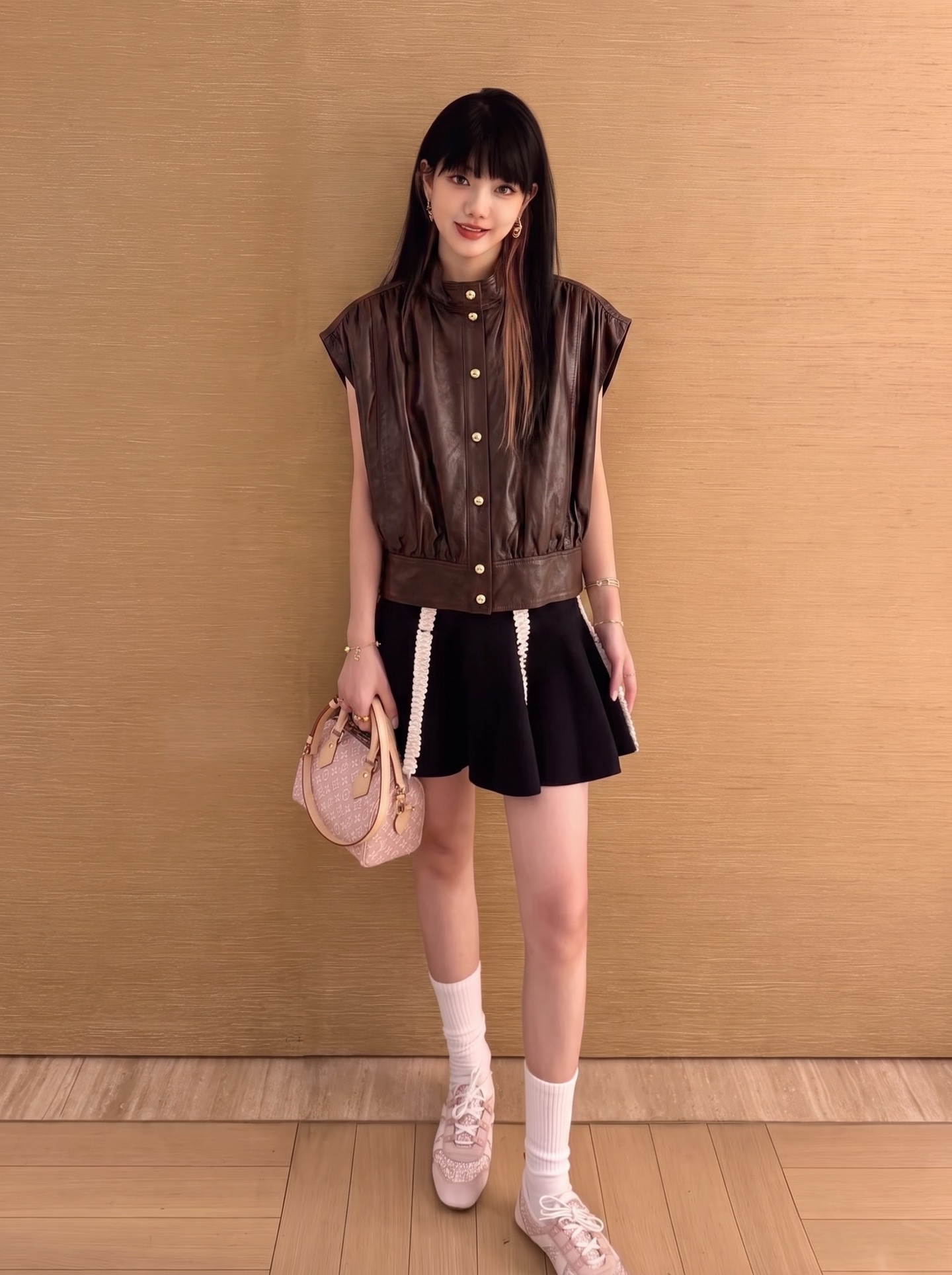 Loui 26fw leather vest jacket