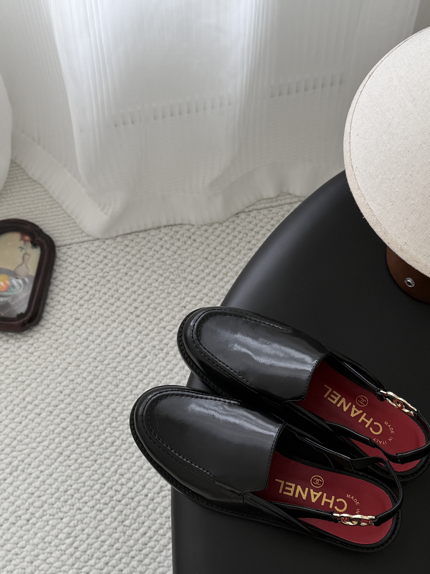 Chan 26ss slingback loafers