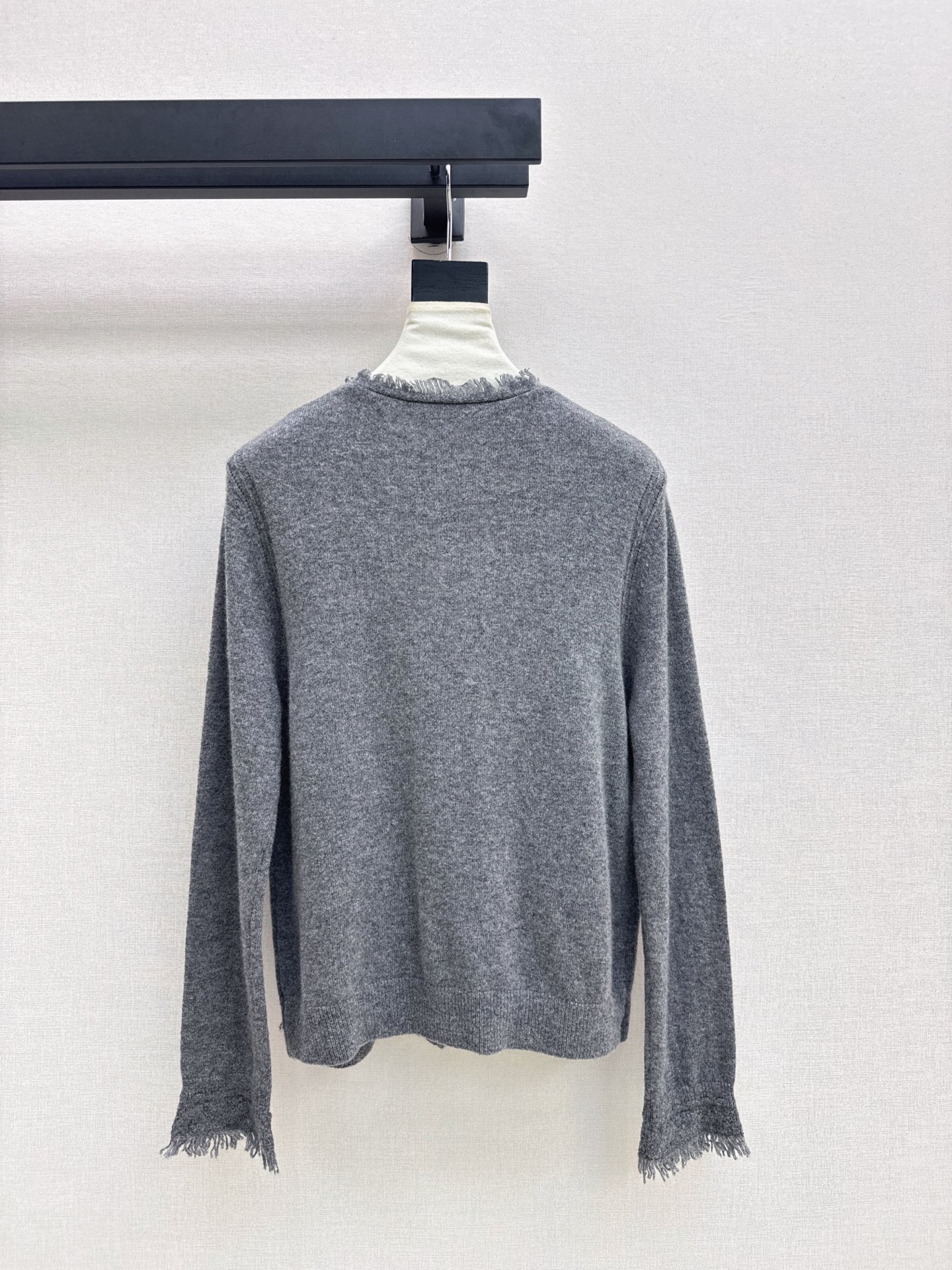 ES 26fw lace contract wool cardigan