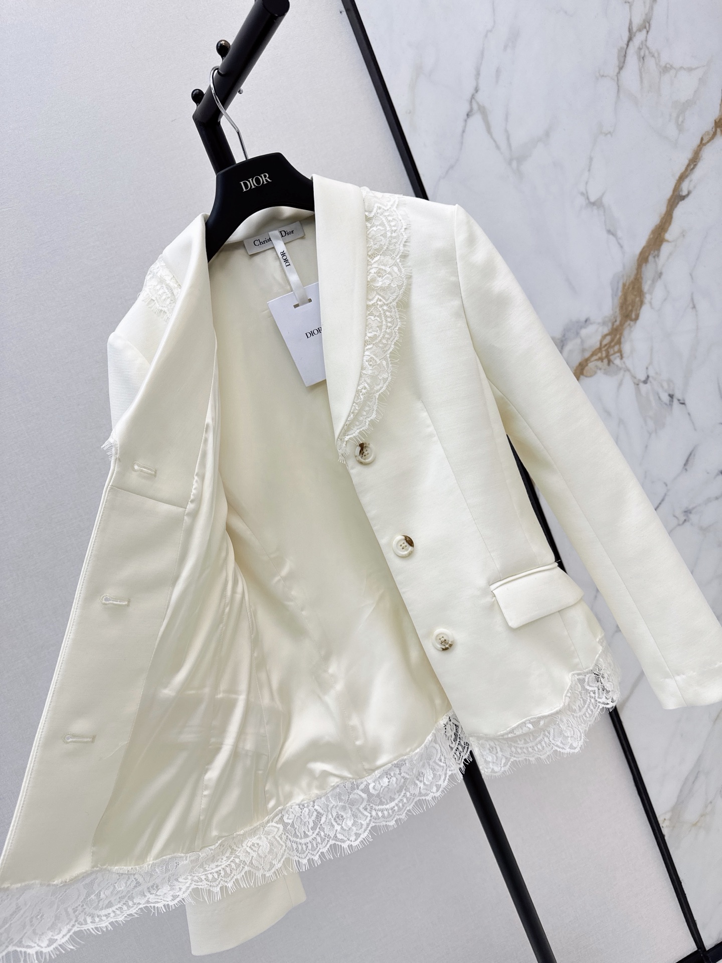 CD 26fw contract lace blazer