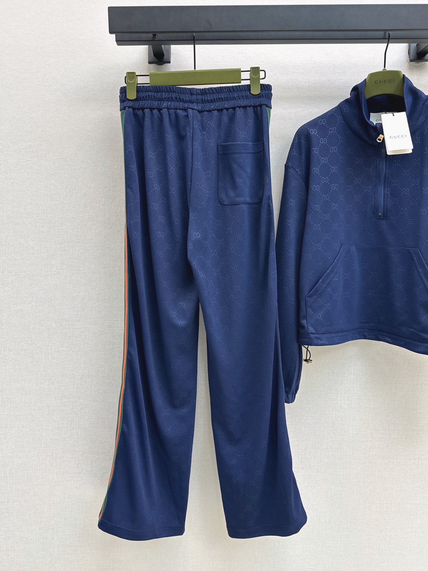 Guc 26fw jacquard top wide-leg pants