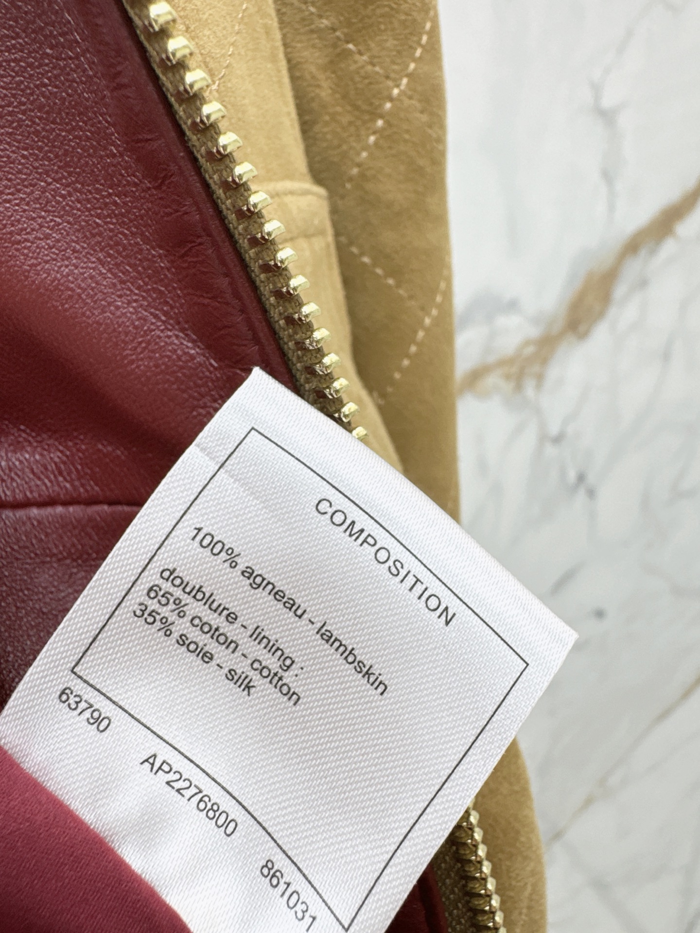 Chan 26fw suede fleece jacket
