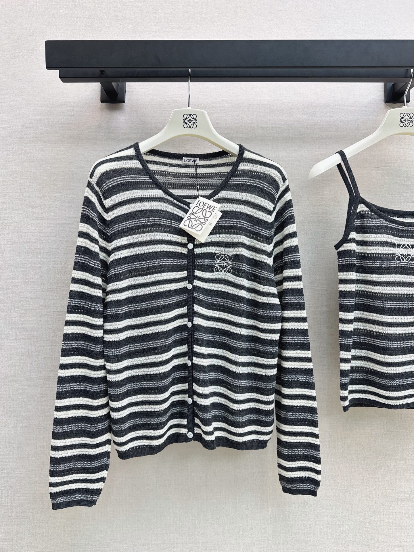 Loe 26fw knit vest cardigan sets