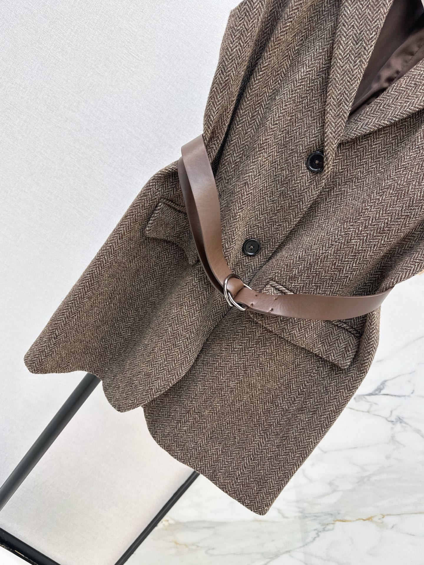 Brun 26fw belted suit vest