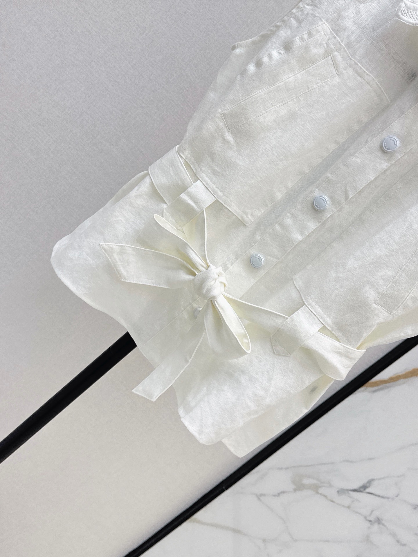 Brun 26ss embroidery waistcoat