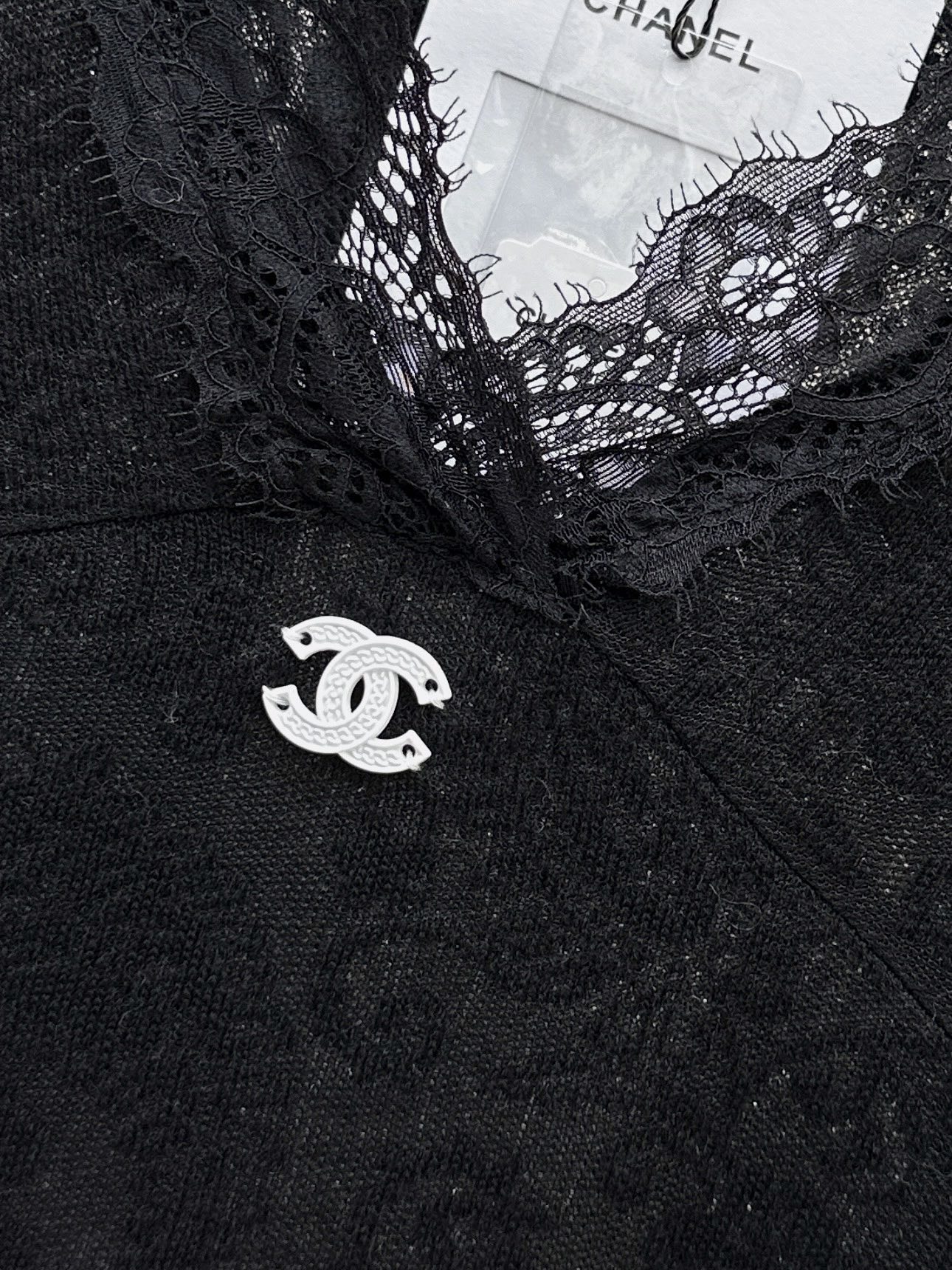 Chan 26fw lace jacquard basic tee