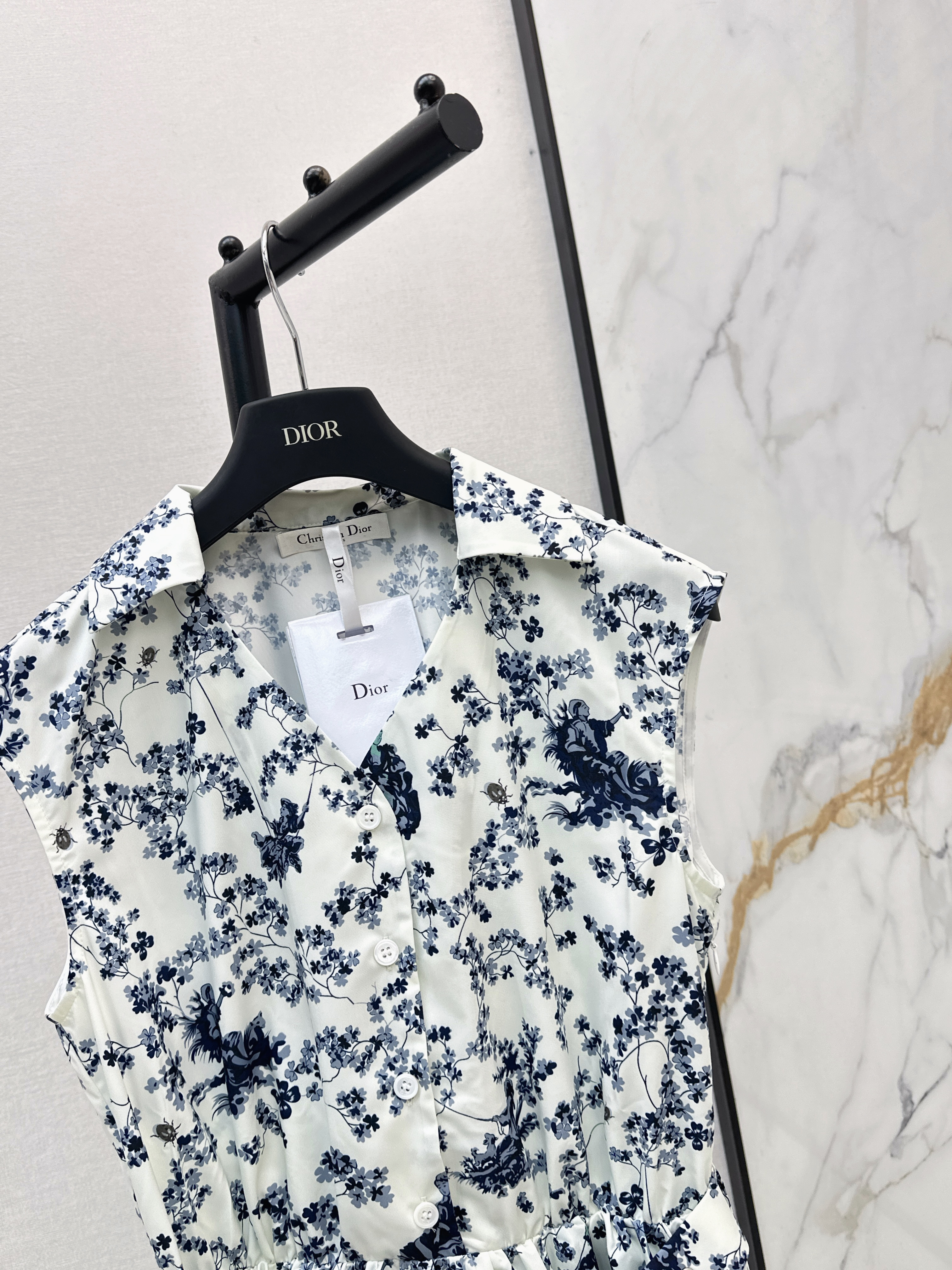 CD 26ss sleeveless print dress
