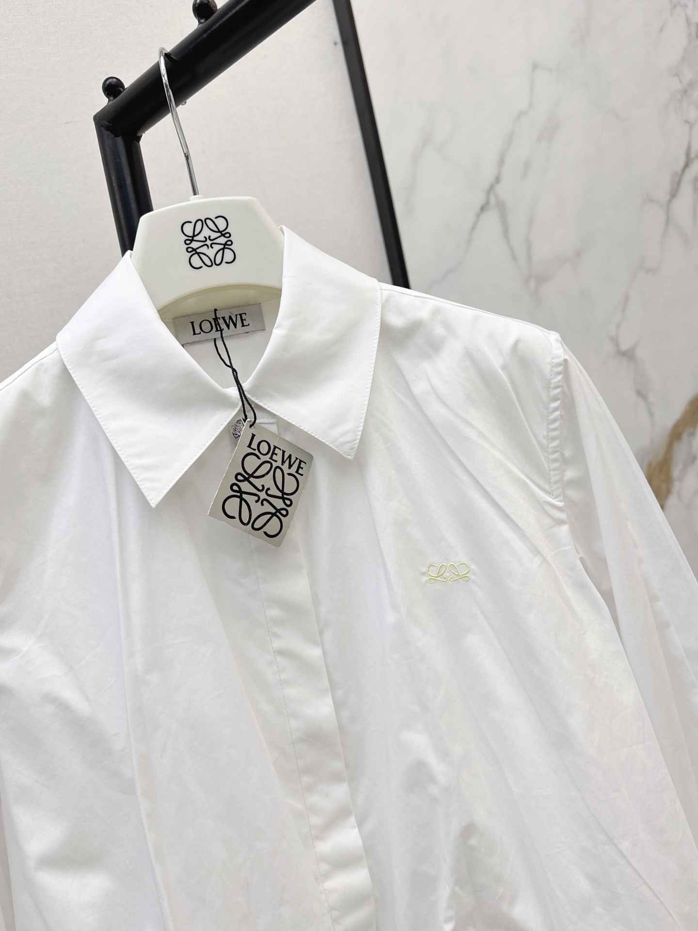 Loe 26fw drawstring shirt